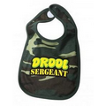 Woodland Camouflage Drool Sergeant Infant Bib